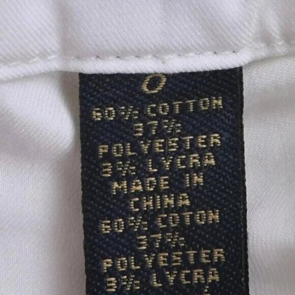 Roots Gold White Capri Pants Crop Size 0 - Picture 6 of 11